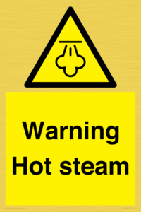 Warning Hot steam